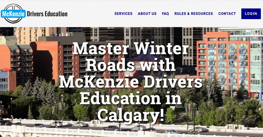 McKenzie Driving website screenshot