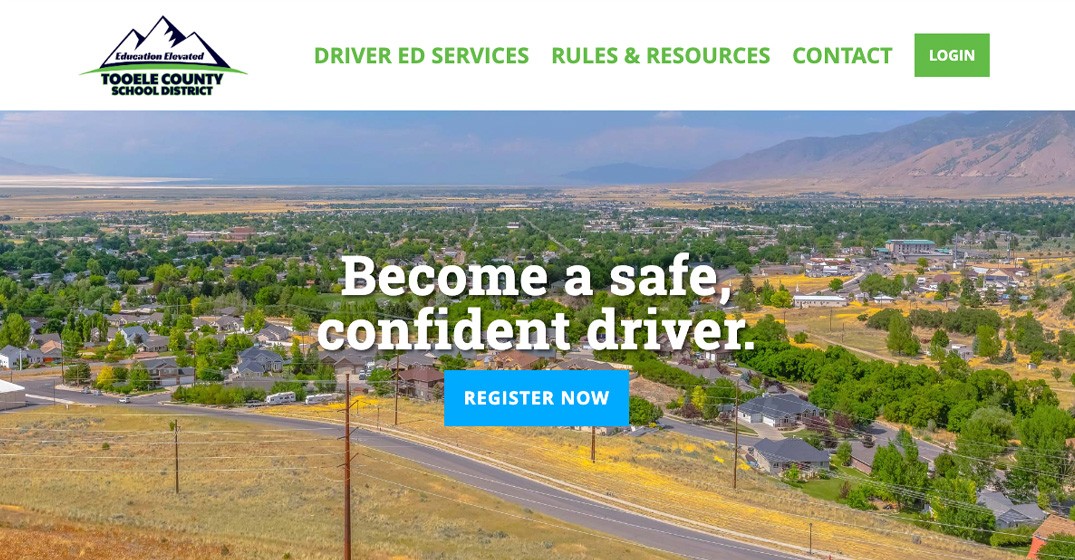 Tooele County School District website screenshot
