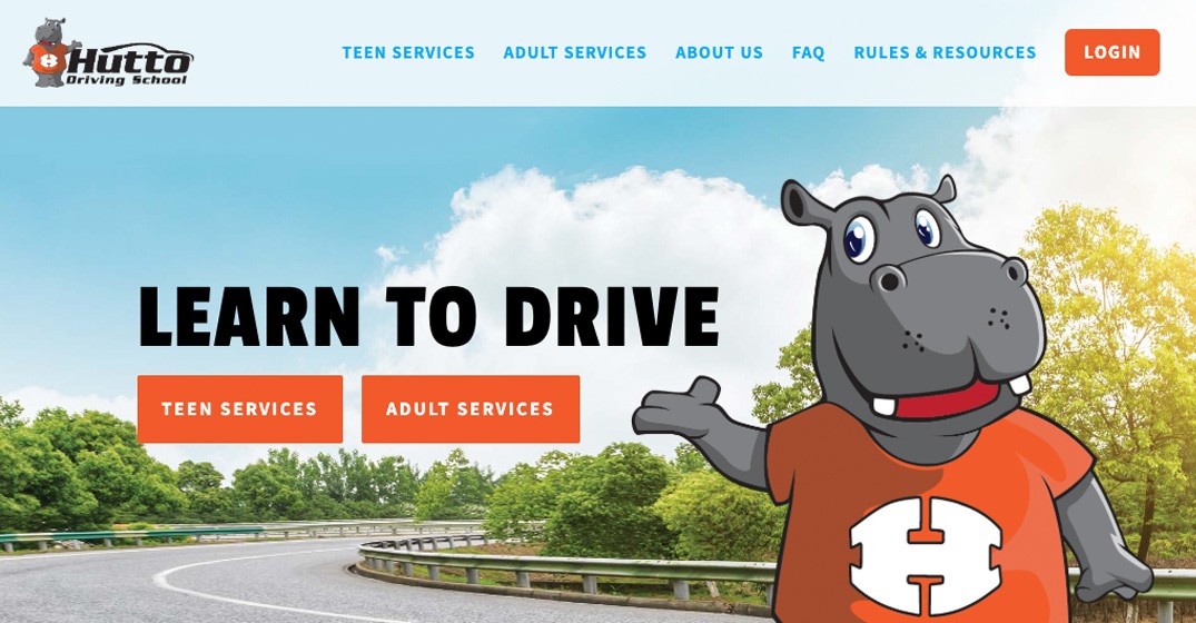Hutto Driving School website screenshot