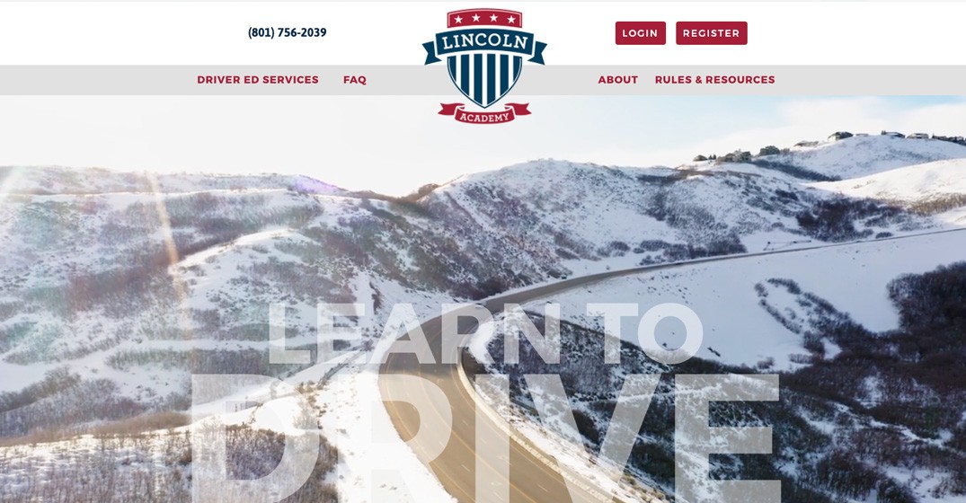 Lincoln Academy website screenshot