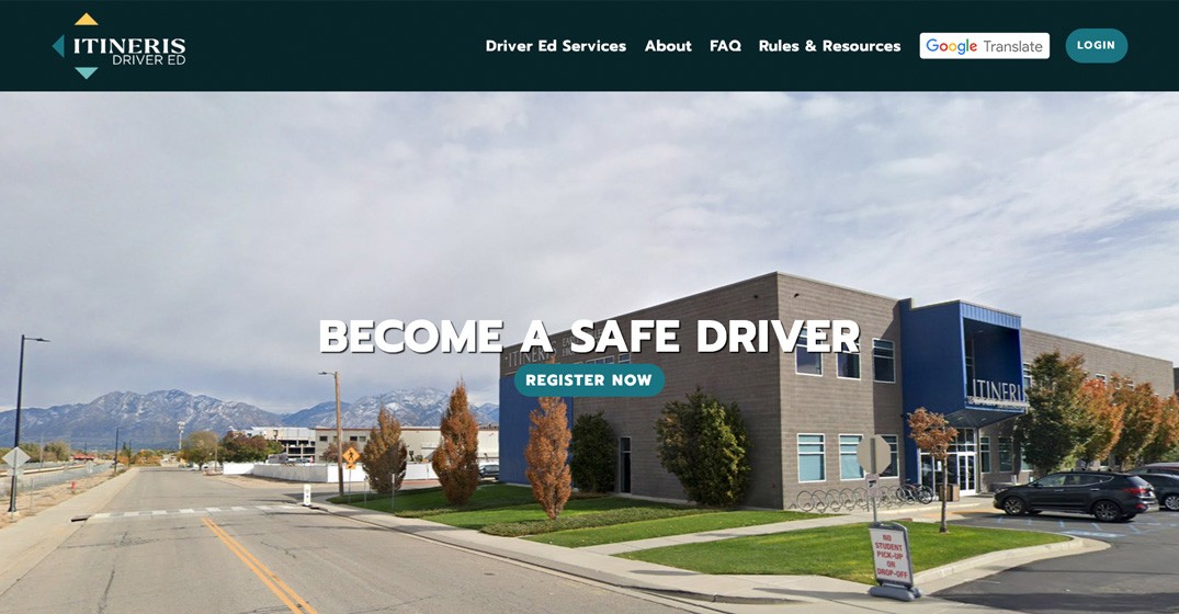 Itineris Early College High School website screenshot