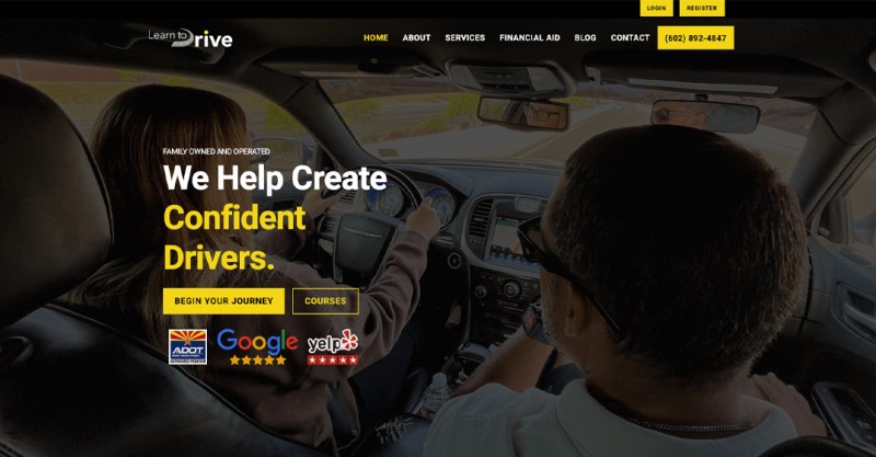  Learn to Drive website screenshot